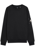 Moose Knuckles Hartsfield Logo Cotton Sweatshirt Black