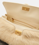 Dolce&Gabbana Sicily Large leather and shearling top-handle bag