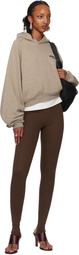 Fear of God ESSENTIALS Gray Fleece Cropped Hoodie