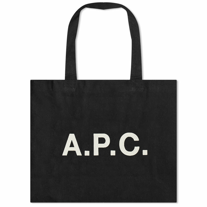 Photo: A.P.C. Men's Diane Denim Shopping Tote in Black