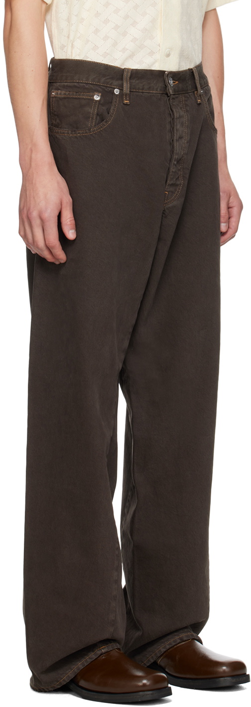 Sunflower Brown Wide Twist Jeans Sunflower
