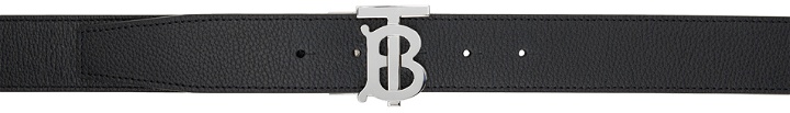Photo: Burberry Reversible Black & Brown TB Belt
