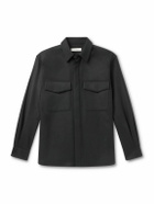 UMIT BENAN - Jonah Virgin Wool-Blend Twill Overshirt - Black