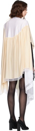 MARIE ADAM-LEENAERDT Off-White Underskirt Midi Dress