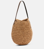 JW Anderson Bulb Small raffia bucket bag