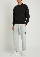 Stone Island Reflective Cotton Sweatpants Blue