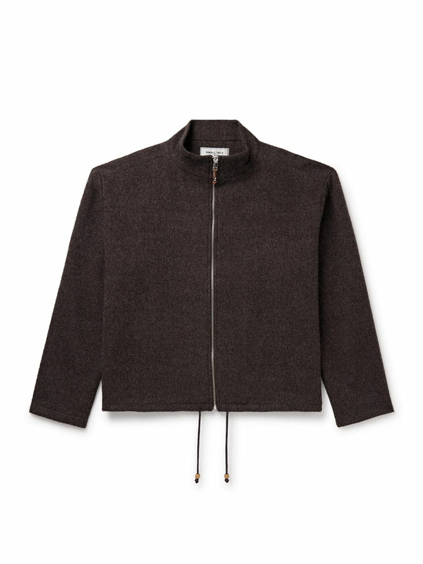 Photo: Small Talk - Brushed-Wool Jacket - Brown