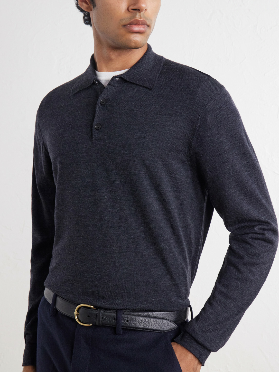 Sunspel - Merino Wool Sweater - Gray
