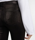 Rta - Madrid metallic mid-rise skinny jeans