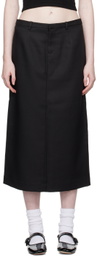 Sandy Liang Black Socks Midi Skirt