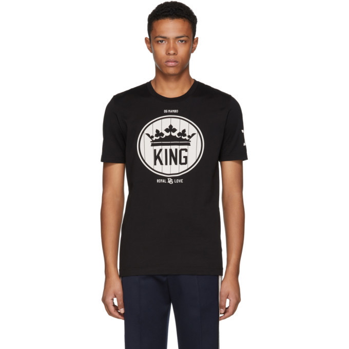 Photo: Dolce and Gabbana Black Crown King T-Shirt