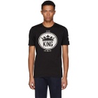 Dolce and Gabbana Black Crown King T-Shirt
