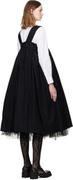 Comme des Garçons Comme des Garçons Black Wool Midi Dress
