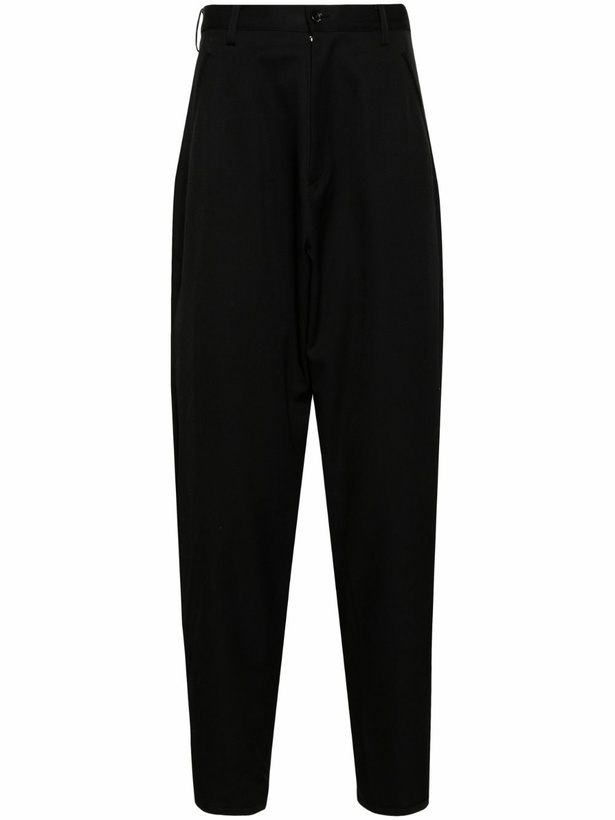 Photo: Sulvam Black Tapered Wool Tailored Trousers