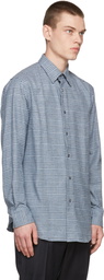 Brioni Blue Check Regular Shirt