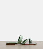 Manolo Blahnik Susaflat leather thong sandals
