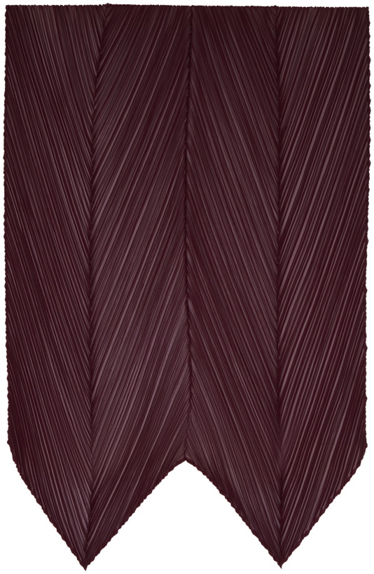 Photo: PLEATS PLEASE ISSEY MIYAKE Burgundy January Monthly Scarf