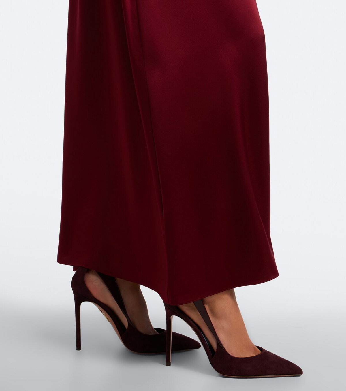 Altuzarra Alix gathered satin maxi dress