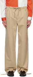 3MAN Beige Drawstring Trousers