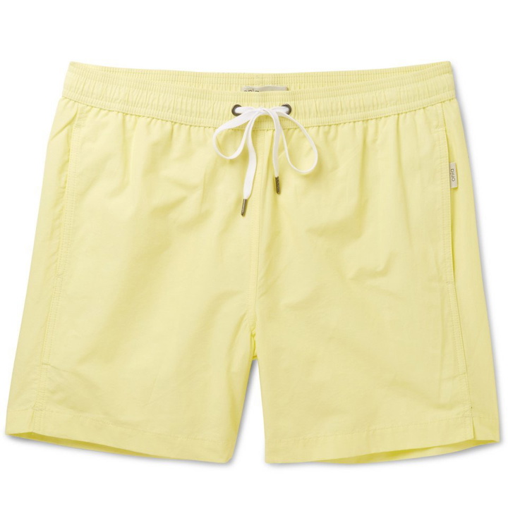 Photo: Onia - Charles Mid-Length Cotton-Blend Swim Shorts - Men - Yellow