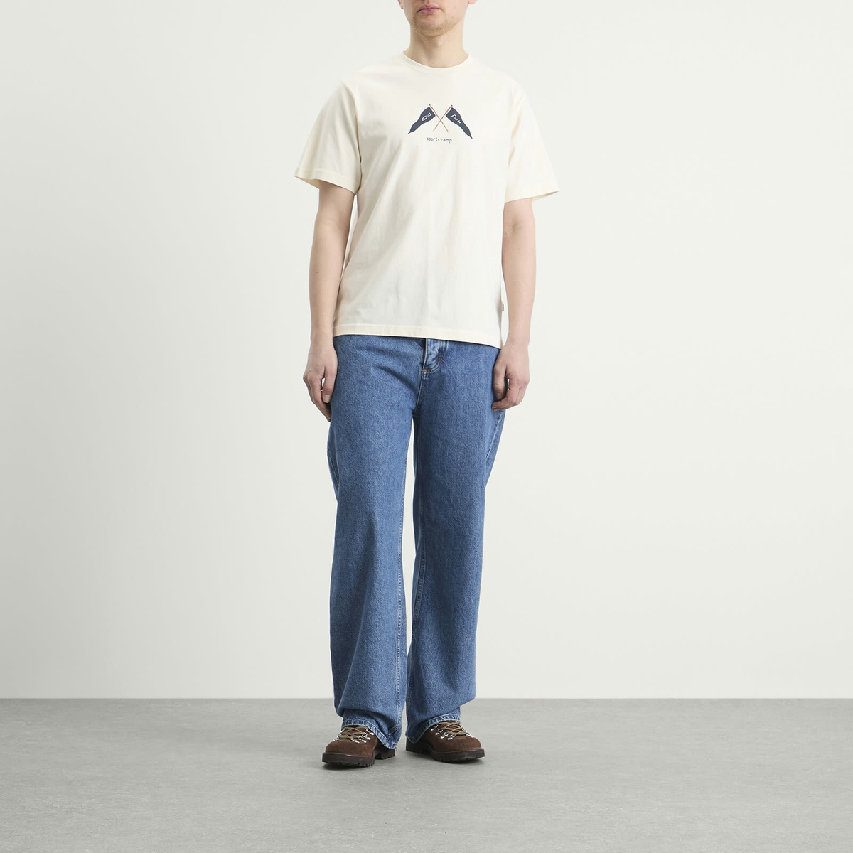 Foret Men's Pennant T-Shirt in Cloud