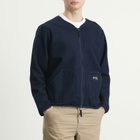 Stan Ray Men's Wool Fleece Cardigan in Navy Heather