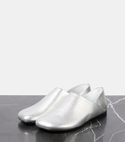 Loewe Toy metallic leather slippers