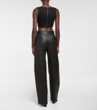Staud - Kai halterneck cotton crop top