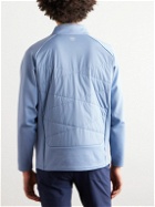 Peter Millar - Endeavor Quilted Shell and Stretch-Jersey Golf Jacket - Blue