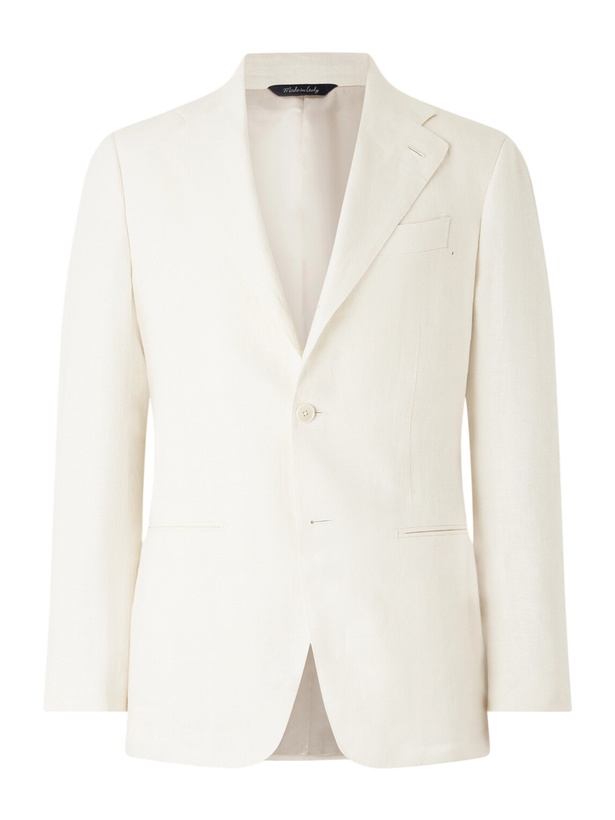 Photo: Saman Amel - Linen Suit Jacket - Neutrals