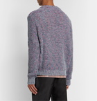 Acne Studios - Kurik Mélange Cotton-Blend Sweater - Purple