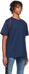Alexander McQueen Navy Cotton T-Shirt