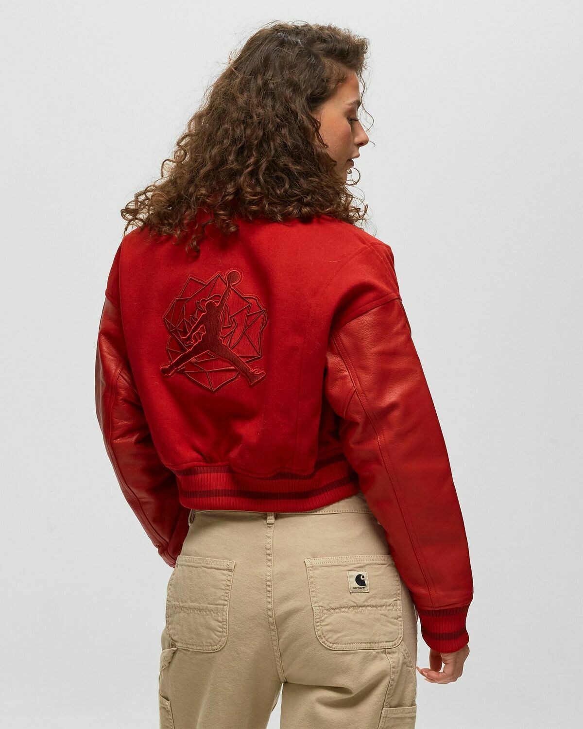 Jordan Jordan X Teyana Taylor Varsity Jacket Red College Jackets