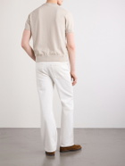 Brioni - Knitted Cotton T-Shirt - Neutrals