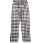 Zimmerli - Heritage Checked Cotton and Wool-Blend Pyjama Trousers - Multi