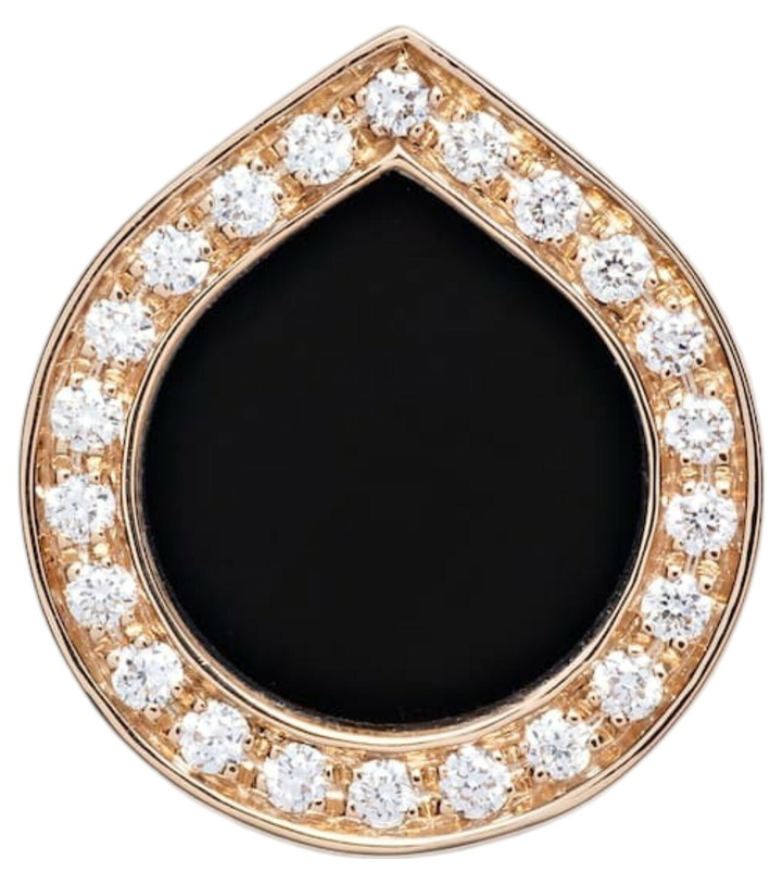 Photo: Repossi Antifer 18kt rose gold single earring with onyx and diamonds