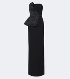 Safiyaa Kasia draped crêpe gown