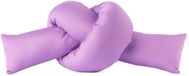 Photo: JIU JIE SSENSE Exclusive Purple Baby Knot Cushion