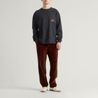Rhude Men's Trofeo Velour Track Pants in Bordeaux
