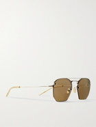 SAINT LAURENT - Rimless D-Frame Metal Sunglasses