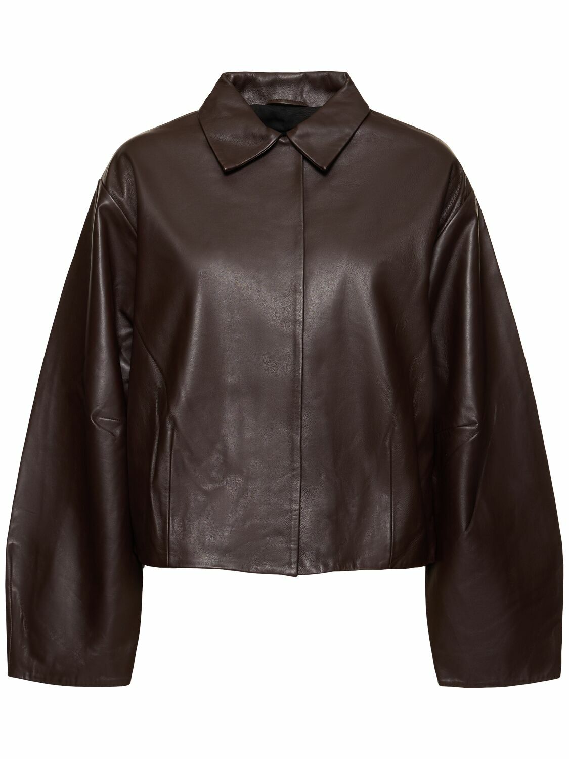 ST.AGNI Cocoon Leather Jacket