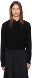 Black Comme des Garçons Black Crewneck Wool Sweater