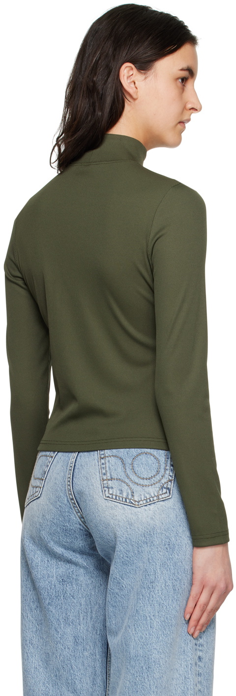 Saturdays NYC Green Sachinko Slinky Turtleneck