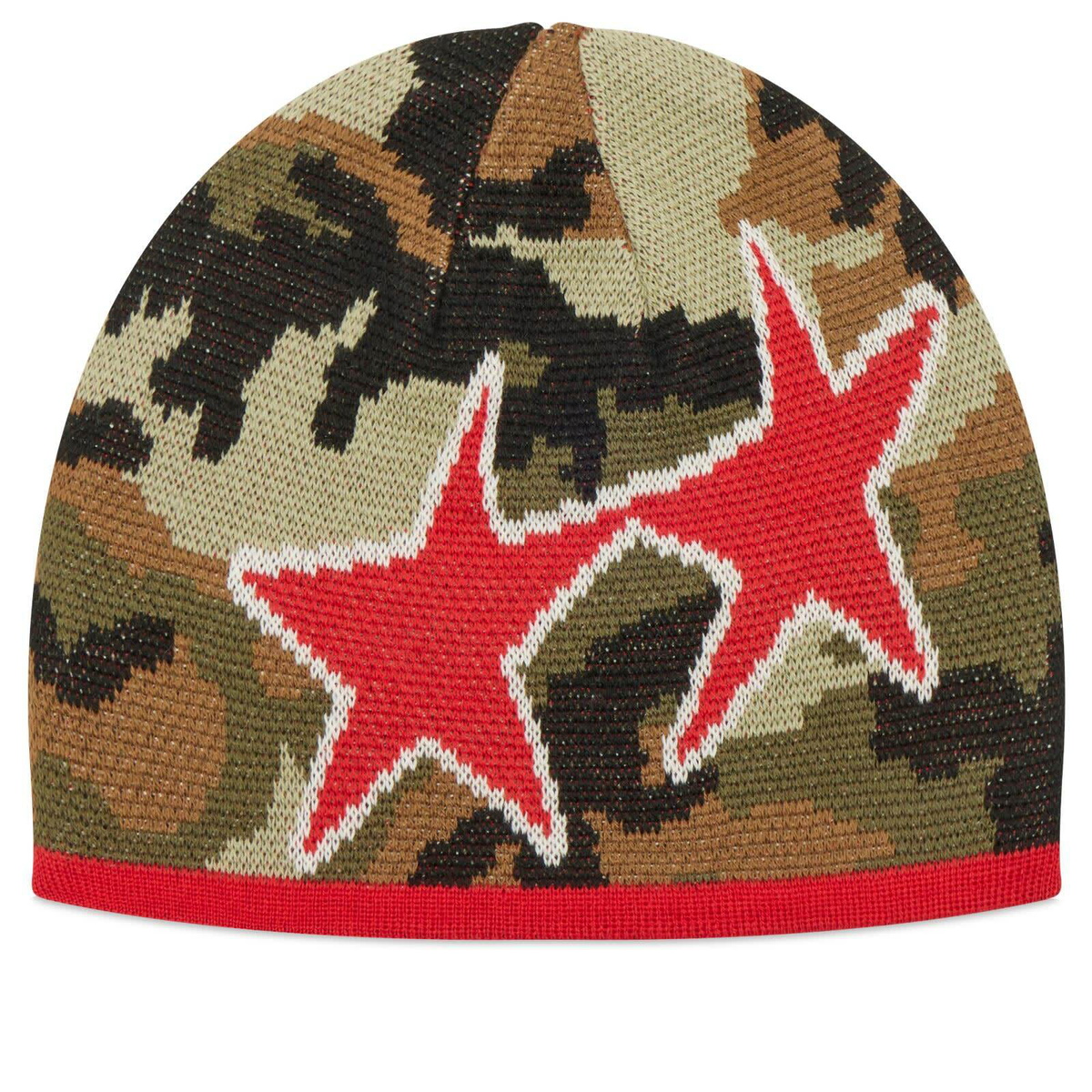 TwoJeys Reversible Icon Beanie in Camo/Red 