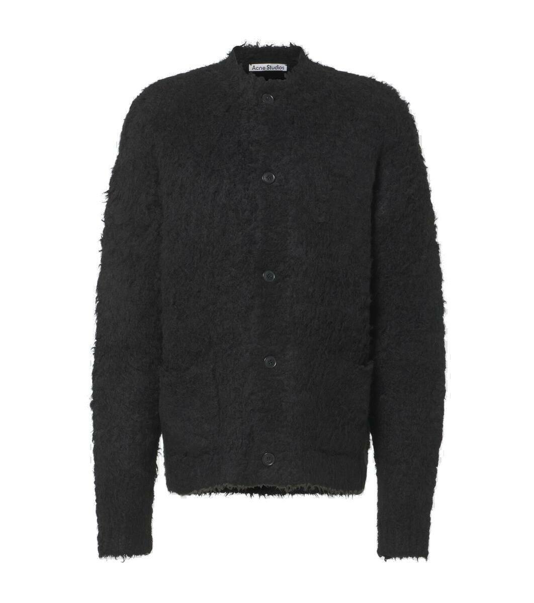 Acne Studios Kassio Melange Cashmere Sweater Gray Acne Studios