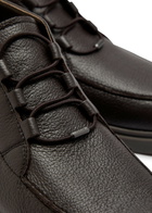 Tods Polacco Grained Leather Shoes Brown