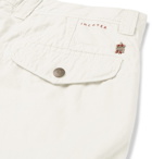 Incotex - Slim-Fit Garment-Dyed Cotton and Linen-Blend Cargo Shorts - Men - Off-white