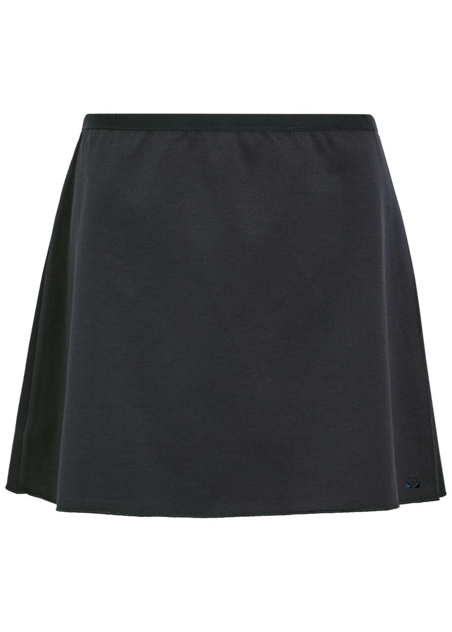 Spence Court Piqué Ponte Mini Tennis Skirt Navy