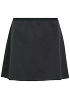 Spence Court Piqué Ponte Mini Tennis Skirt Navy