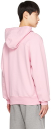 AMI Paris Pink Ami De Cœur Hoodie